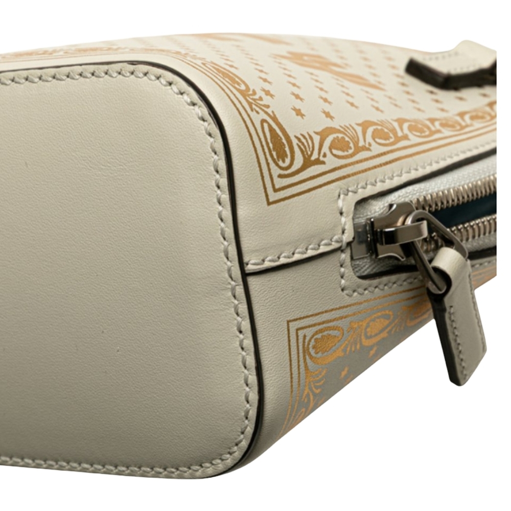 Gucci Guccy Sega Mini Dome Crossbody Bag White Gold - Picture 16 of 16